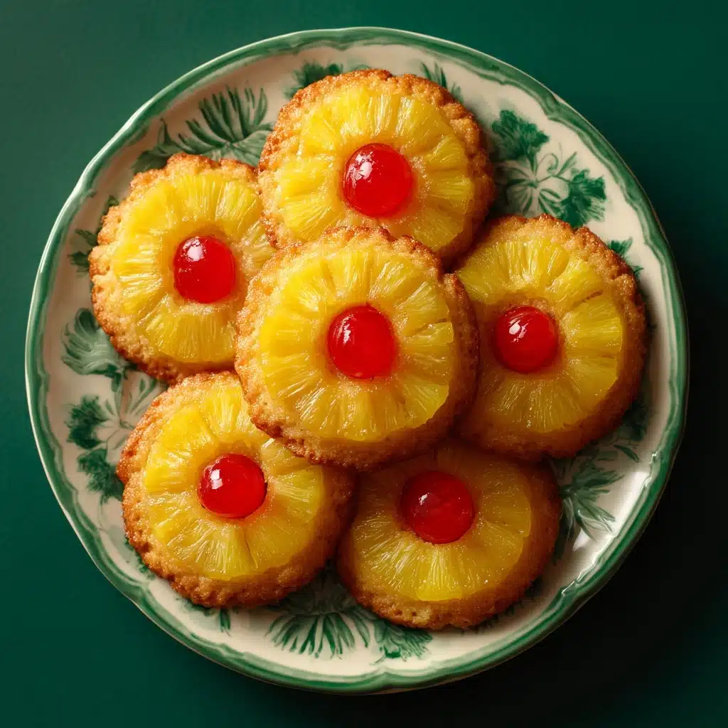 Christmas Pineapple Upside-Down Sugar Cookies Recipe - Recipe Image