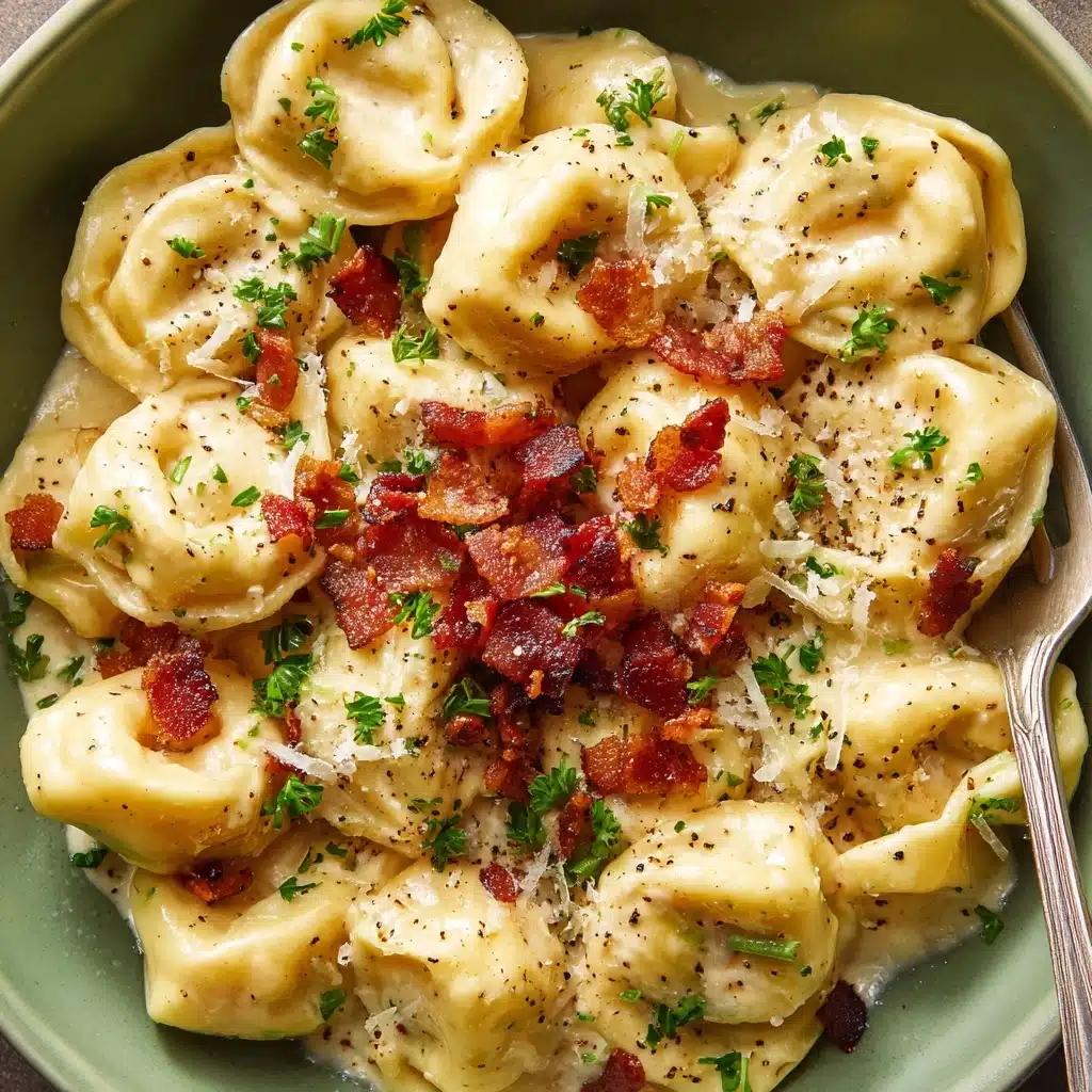 Creamy Tortellini Carbonara: A Delicious and Easy Recipe - Recipe Image