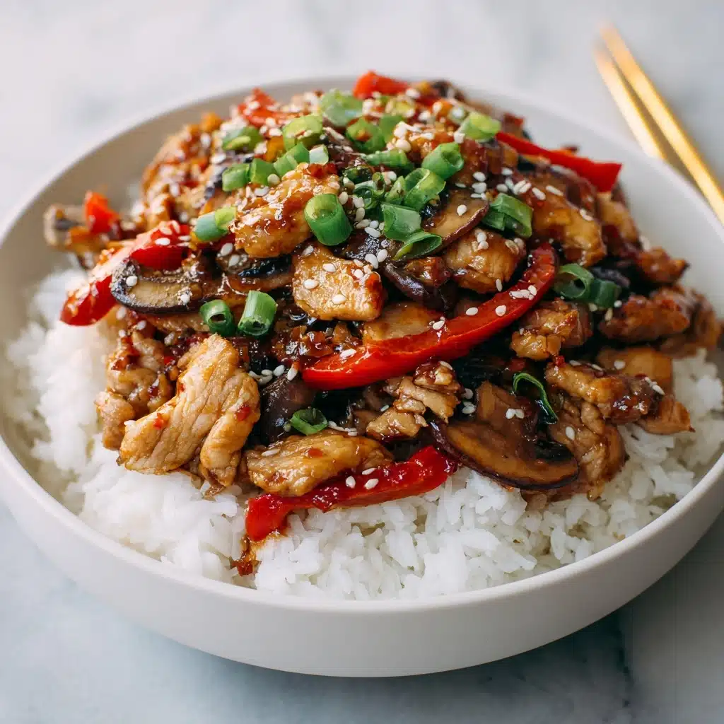 Chicken Mushroom Stir Fry Recipe - Recipe Image