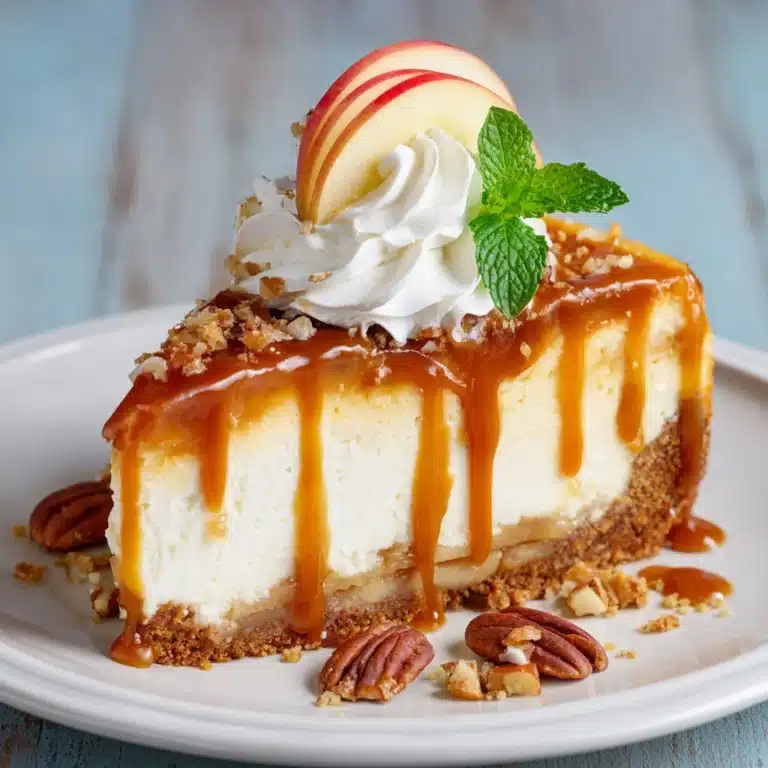 Caramel Apple Blondie Cheesecake Recipe