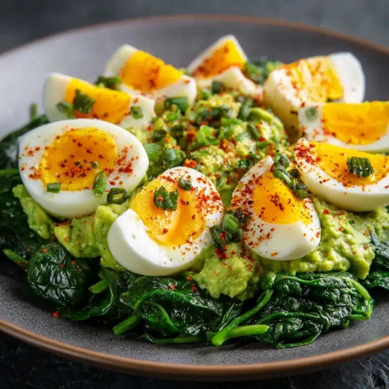 Avocado and Spinach Egg Salad Recipe