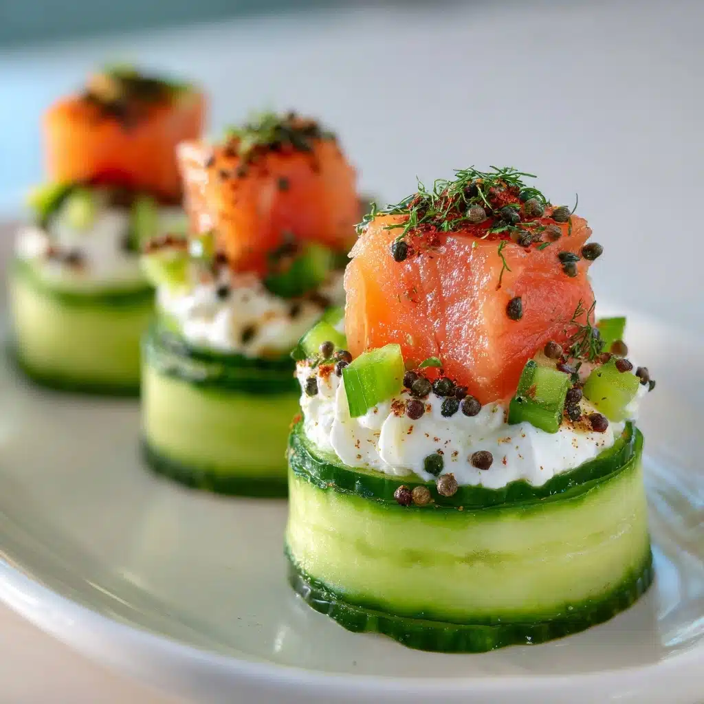 Cucumber Smoked Salmon Bites Recipe - Recipe Image