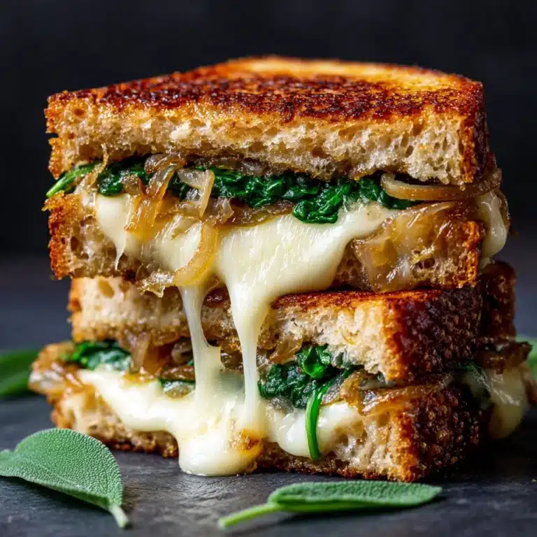 Caramelized Onion Pear Grilled Cheese Sandwich Recipe