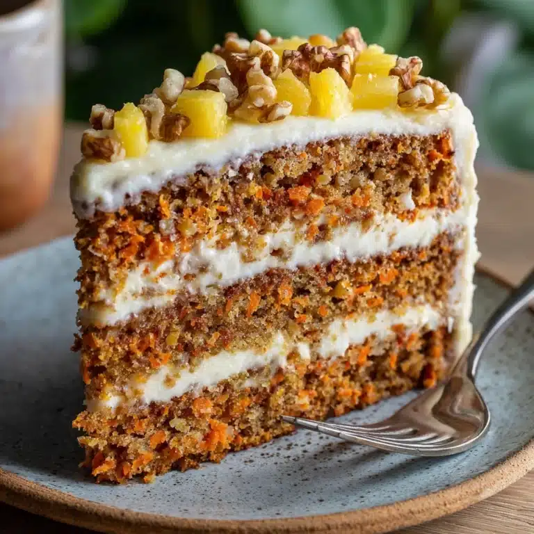 Pineapple Carrot Cream Cake Recipe