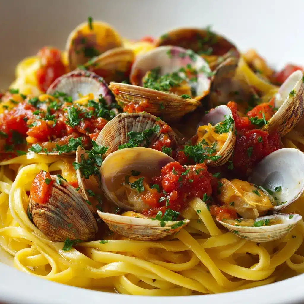 Linguine and Clams with Tomatoes Seafood Pasta Recipe - Recipe Image