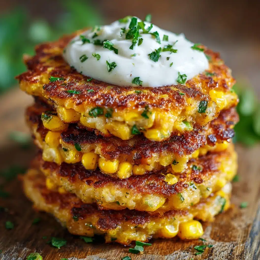 Crispy Cheesy Corn Fritters Recipe - Recipe Image