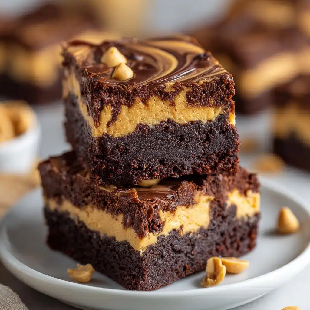 Peanut Butter Stuffed Brownies Recipe - Recipe Image