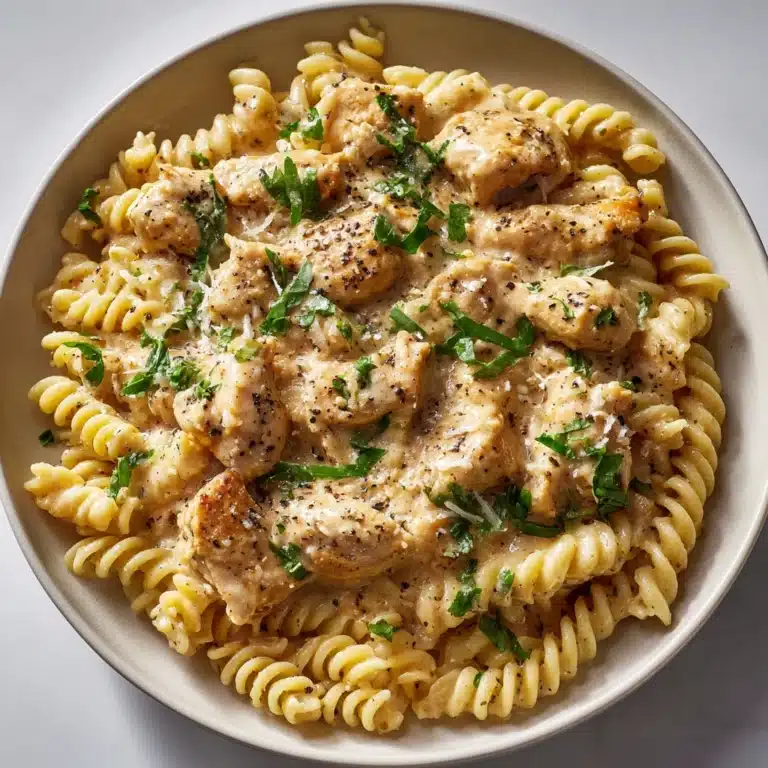 Crockpot Garlic Parmesan Chicken Pasta Recipe