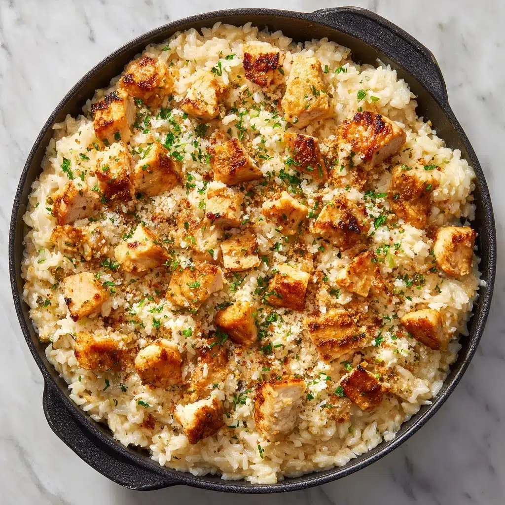 Creamy Parmesan One-Pot Chicken and Rice Recipe