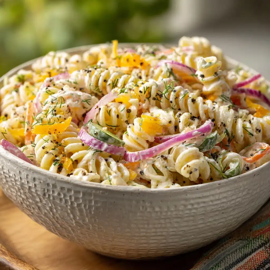 Tangy Dill Pickle Pasta Salad Recipe