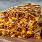 Cheesy Ground Beef Quesadillas Recipe