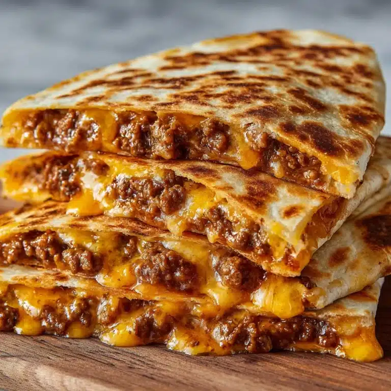 Cheesy Ground Beef Quesadillas Recipe