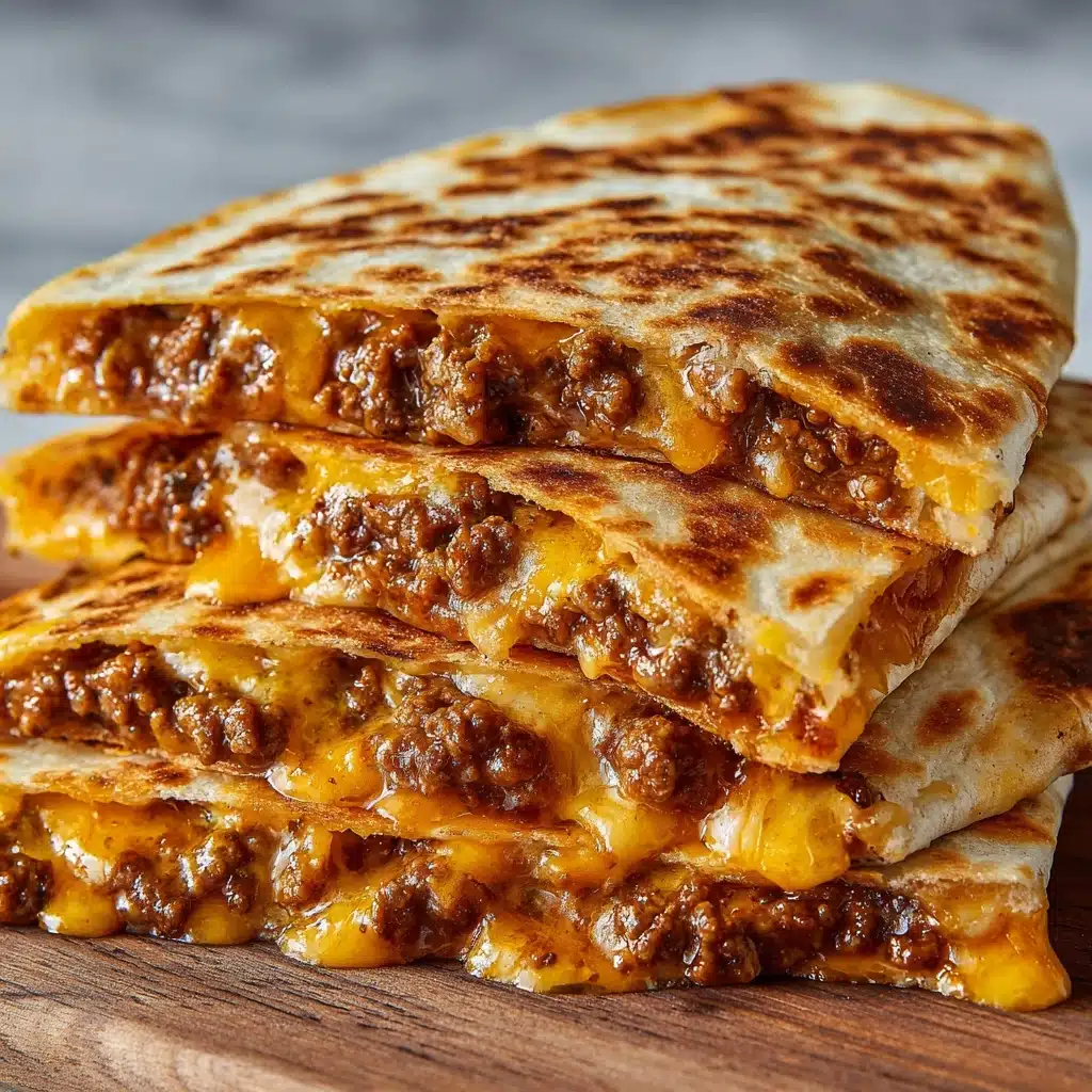 Cheesy Ground Beef Quesadillas Recipe
