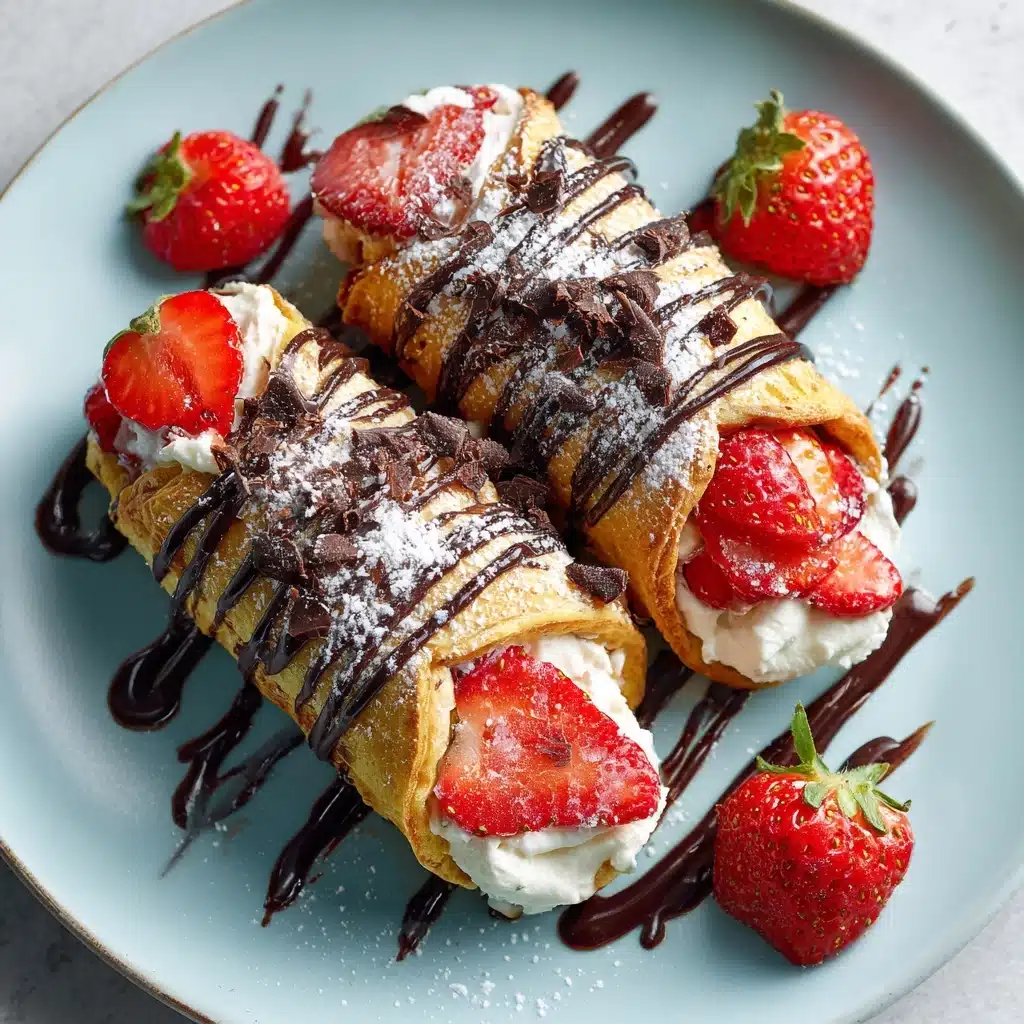 Strawberry Cream Rolls Recipe - Recipe Image