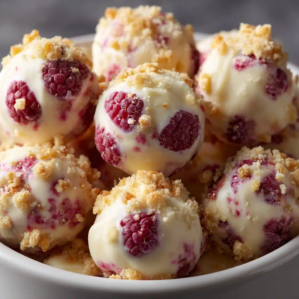 White Chocolate Raspberry Cheesecake Balls Recipe