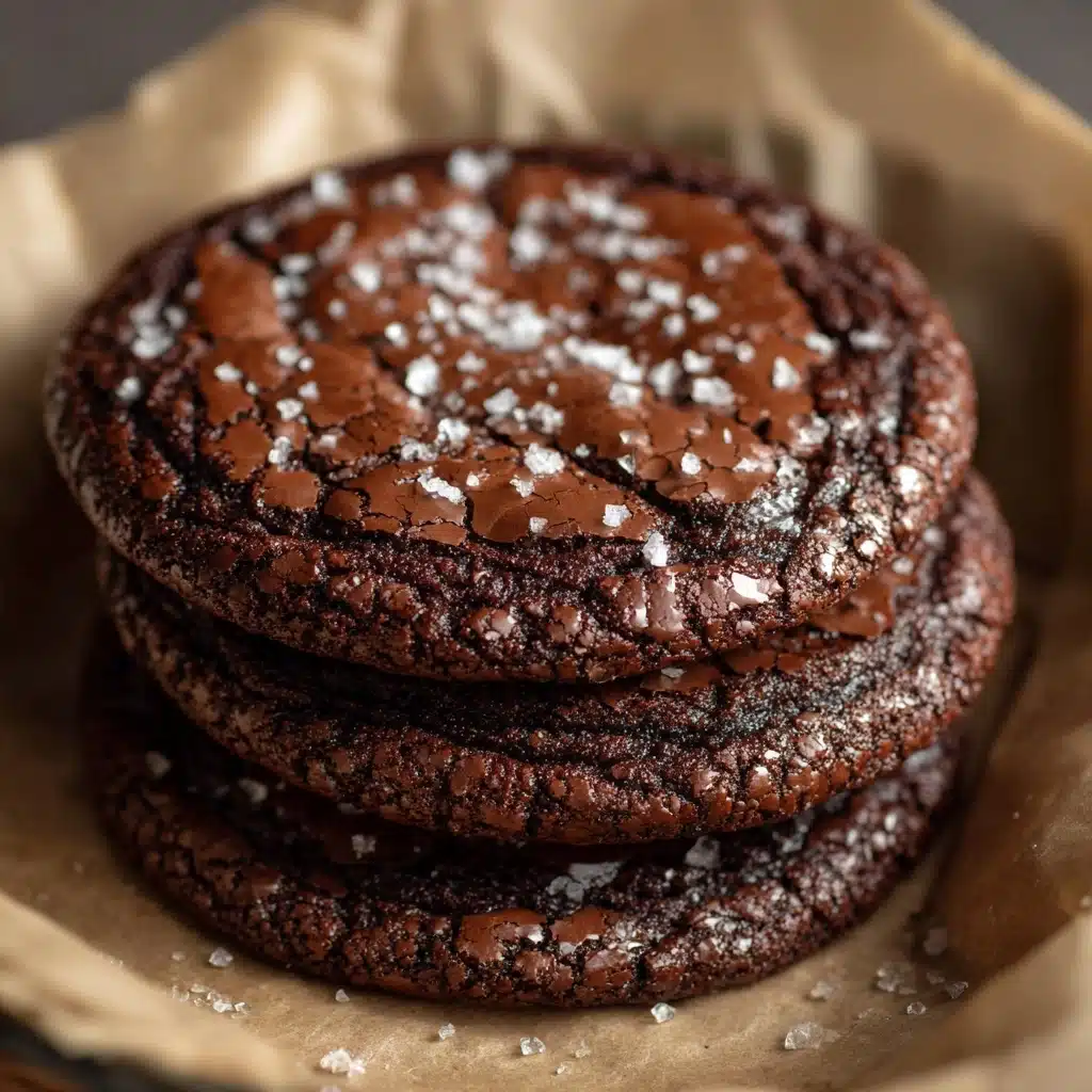 Easy Salted Brownie Cookies Recipe - Recipe Image