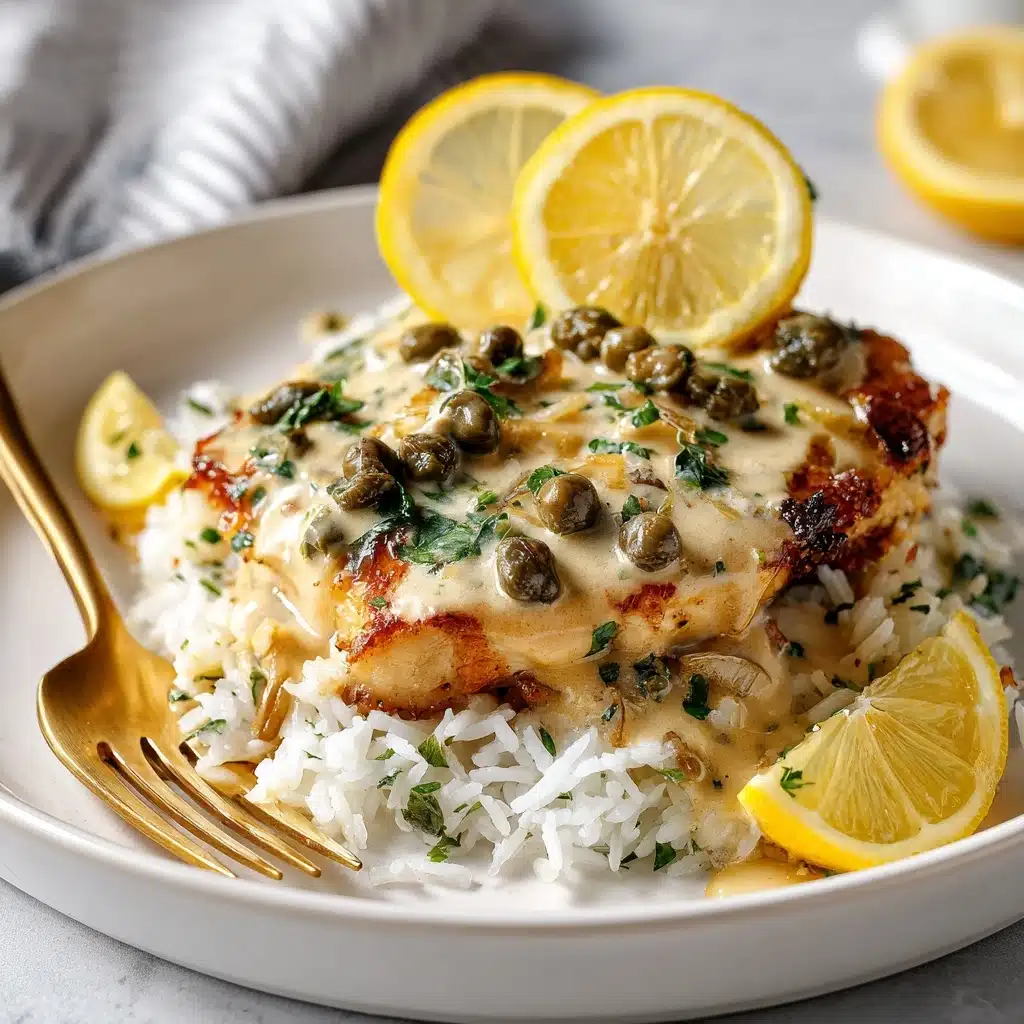 Creamy Lemon Garlic Herb Tilapia Recipe
