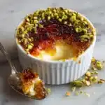 White Chocolate Lavender Brûlée with Pistachio Crunch Recipe