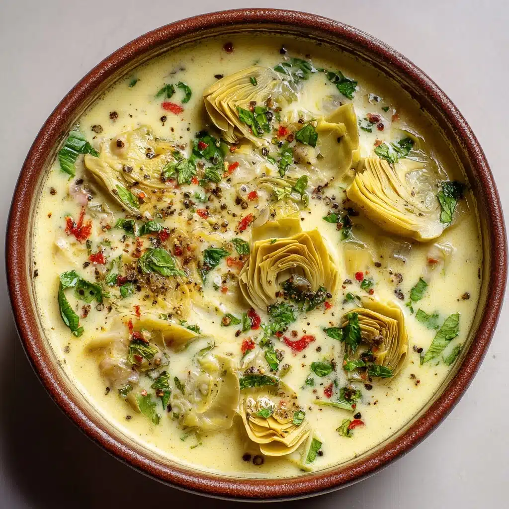 Zesty Tuscan Artichoke Soup Recipe - Recipe Image