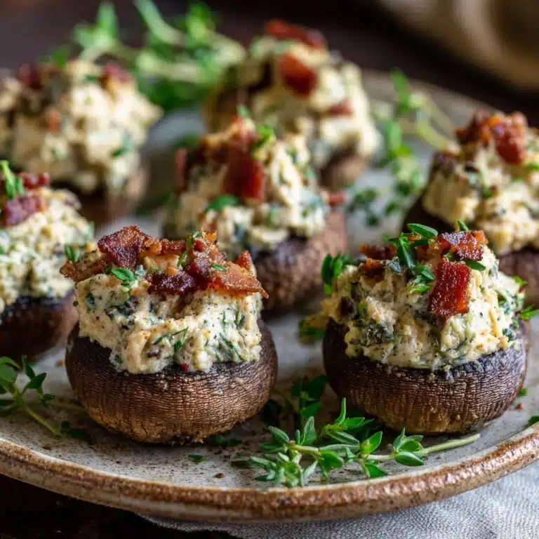 Best Christmas Stuffed Mushrooms Recipe