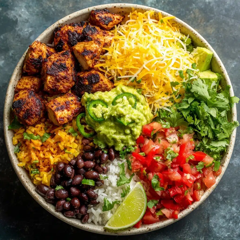 One Pan Chicken Burrito Bowl Recipe - Recipe Image