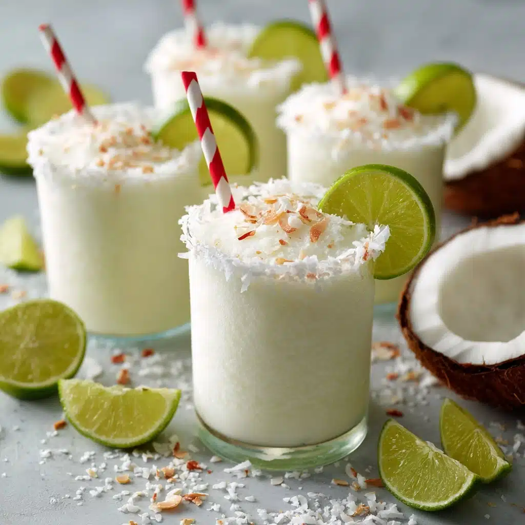 Coconut Lime Frozen Margaritas Recipe - Recipe Image