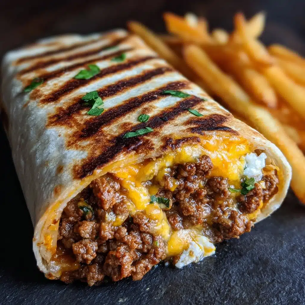 Cheesy Beef Burritos with Fries Recipe - Recipe Image