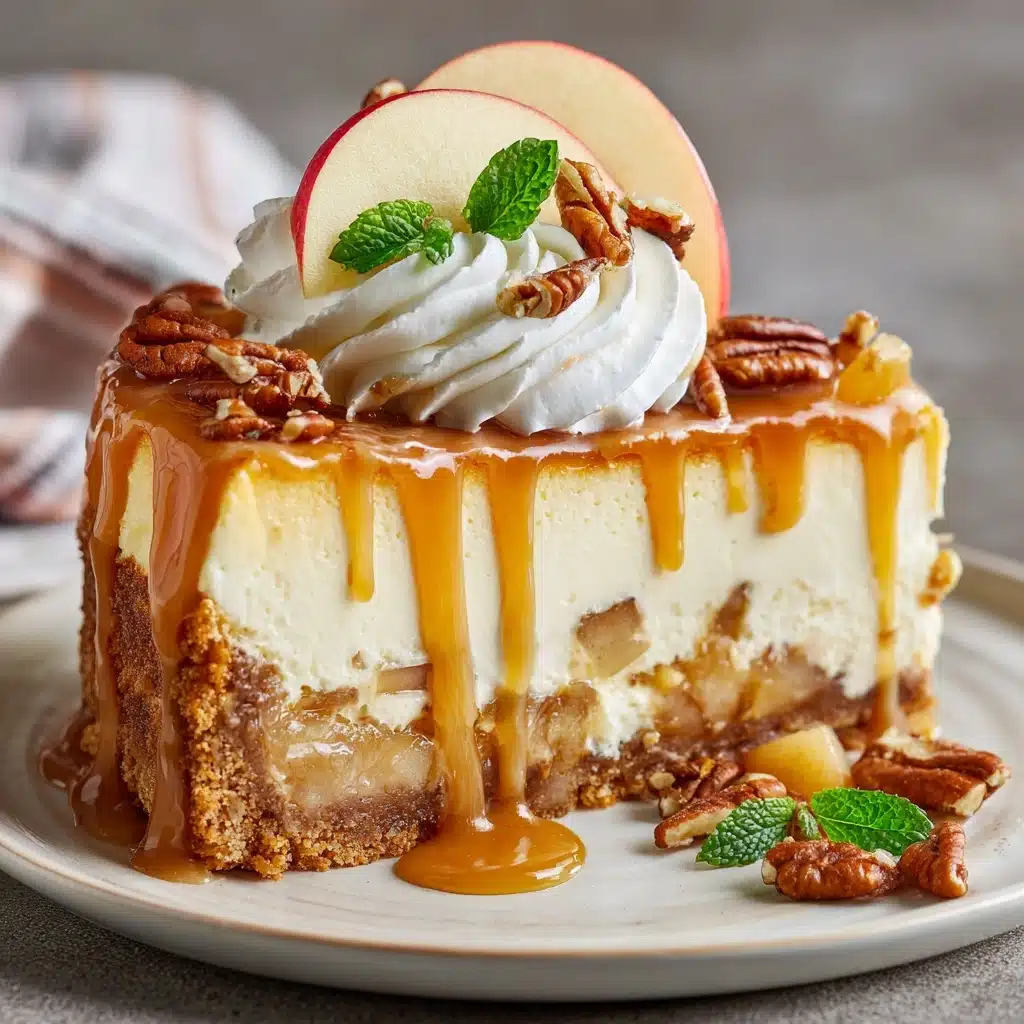 Caramel Apple Blondie Cheesecake Recipe - Recipe Image