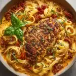 Garlic Basil Chicken with Tomato Butter Sauce Recipe