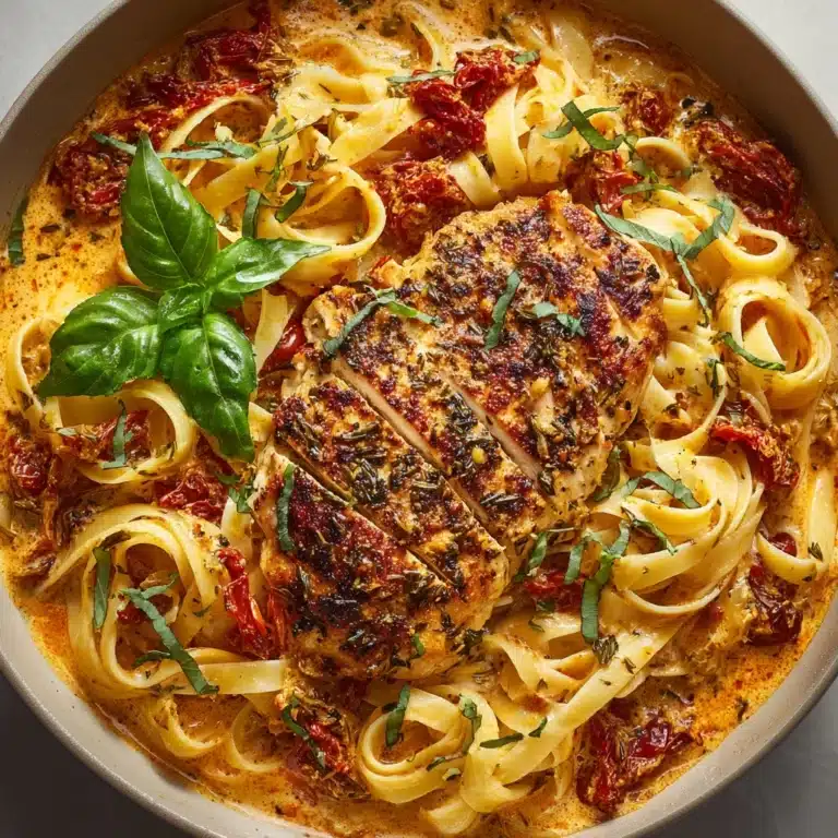 Garlic Basil Chicken with Tomato Butter Sauce Recipe