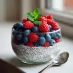 Chia Seed Pudding with Coconut Milk and Berries Recipe