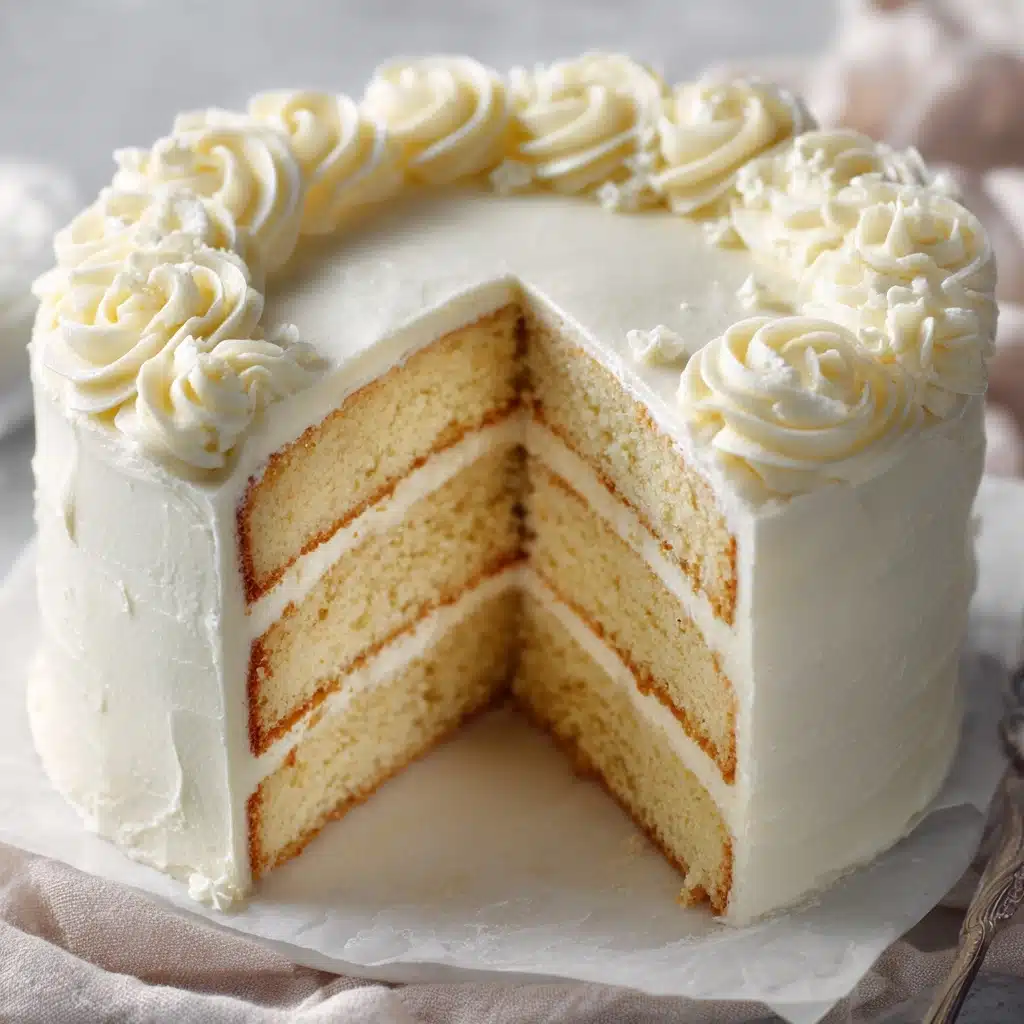 Vanilla Velvet Cake with Creamy Frosting Recipe - Recipe Image