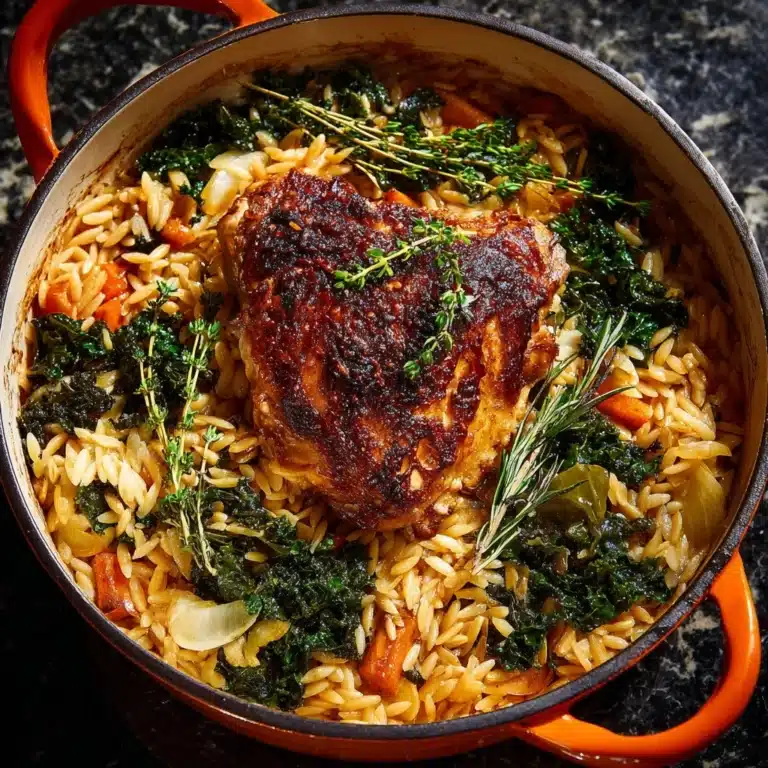 Chicken In A Pot with Lemon and Orzo Recipe