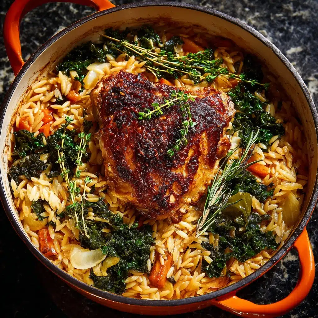 Chicken In A Pot with Lemon and Orzo Recipe - Recipe Image