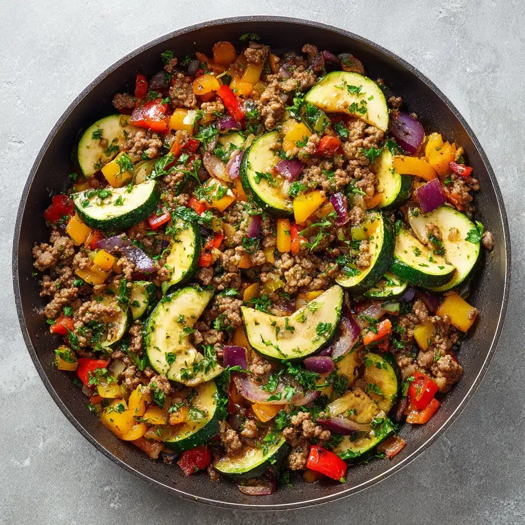 Mediterranean Ground Beef Stir Fry Recipe - Recipe Image