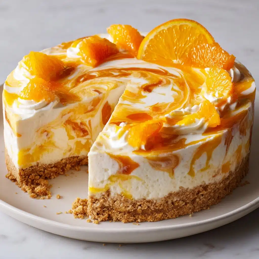 No-Bake Orange Creamsicle Cheesecake Recipe - Recipe Image