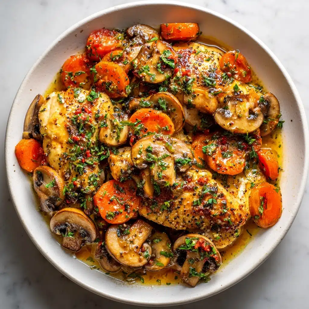 Black Pepper Chicken with Mushrooms Recipe - Recipe Image