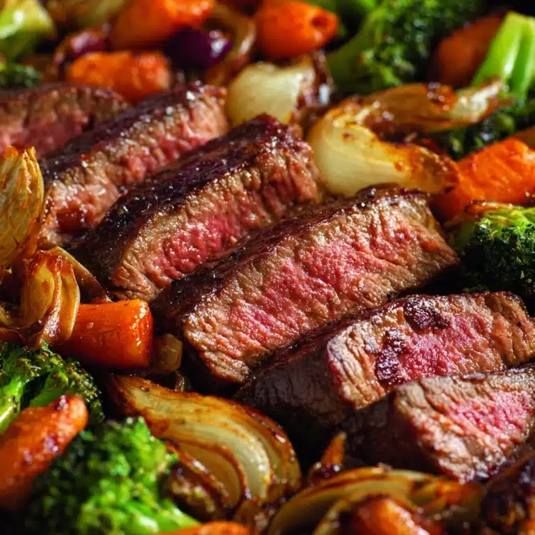 One Pan Balsamic Steak and Veggies Recipe