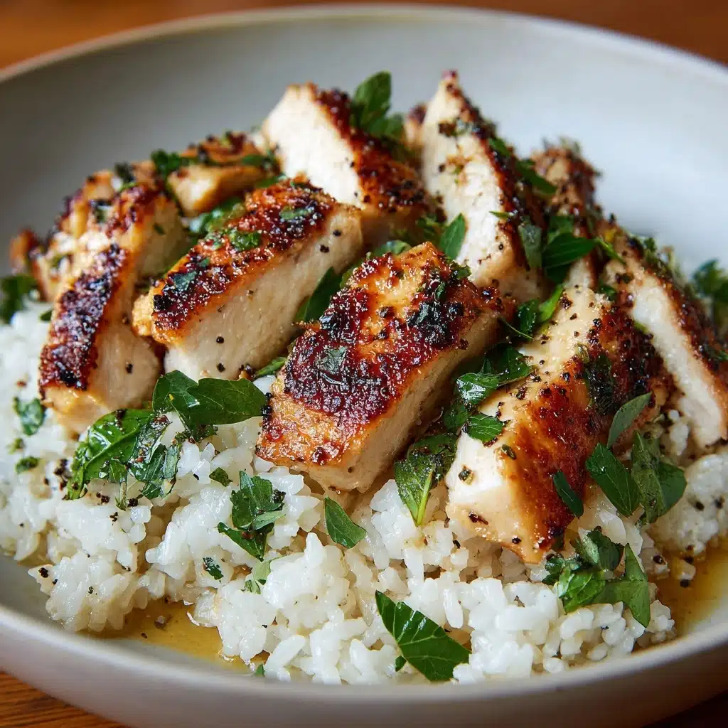 Chicken Scampi with Garlic Parmesan Rice Recipe - Recipe Image