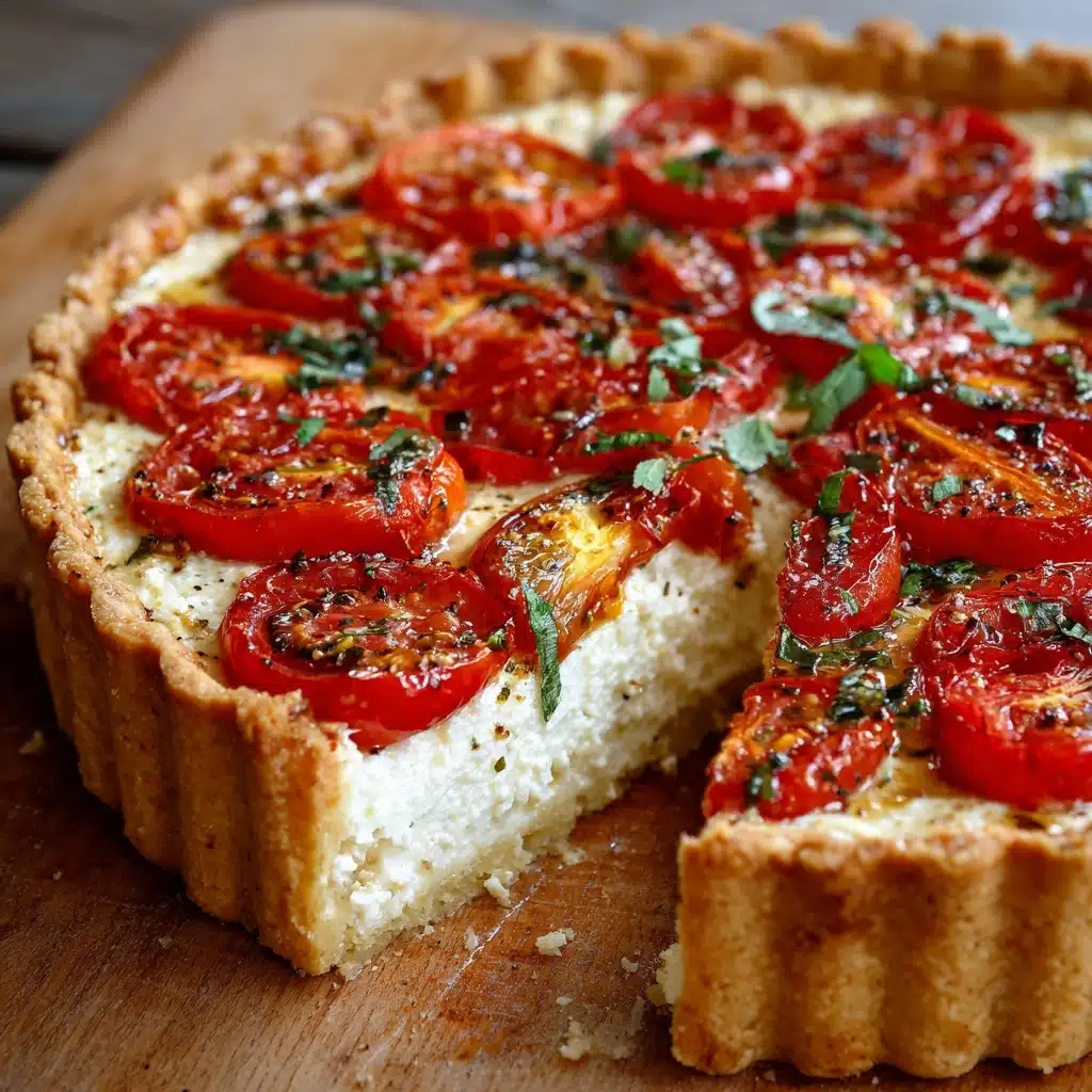 Tomato Ricotta Tart in Puff Pastry Recipe - Recipe Image