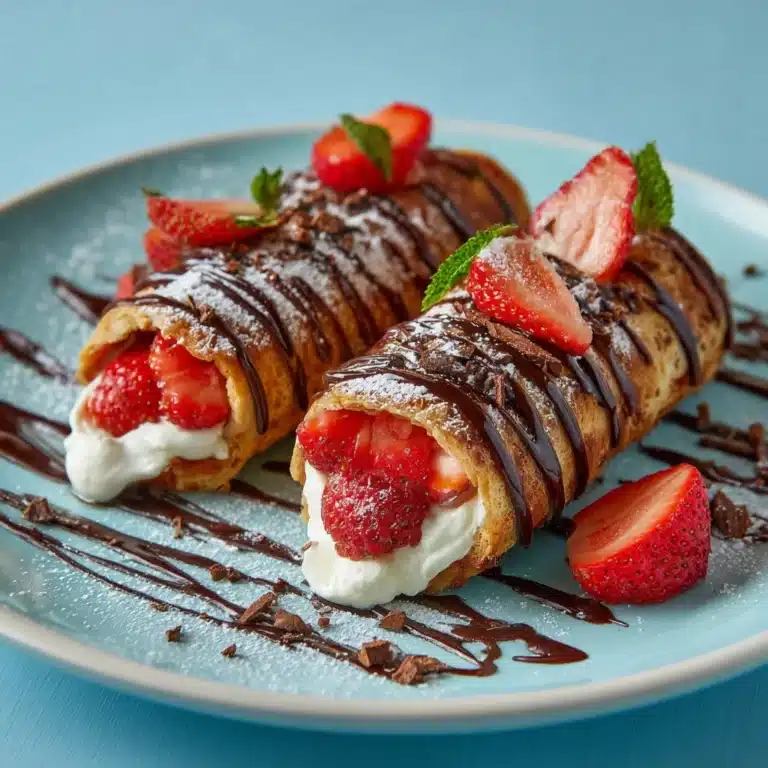 Strawberry Cream Rolls Recipe