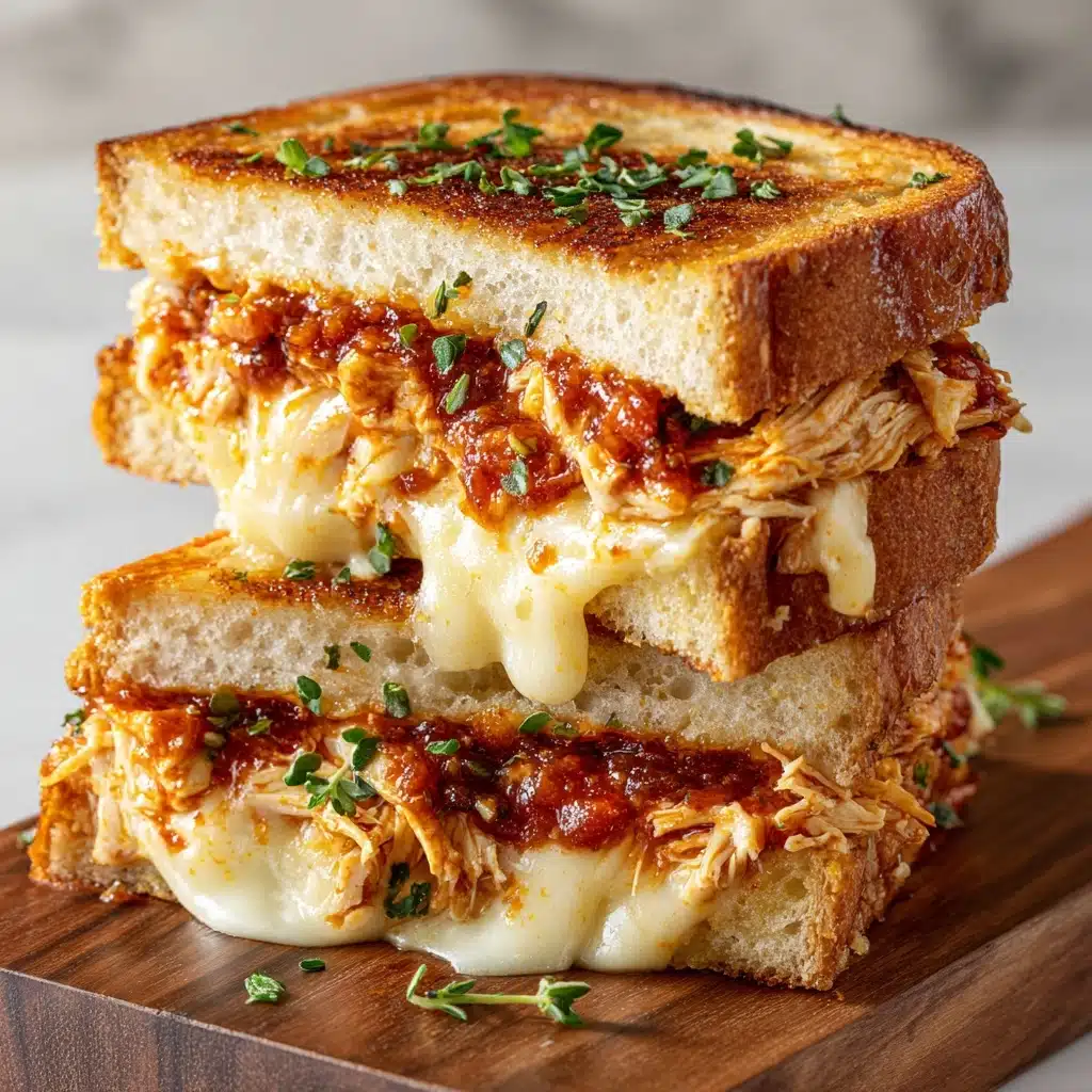 Lazy Chicken Parmesan Grilled Cheese Recipe - Recipe Image