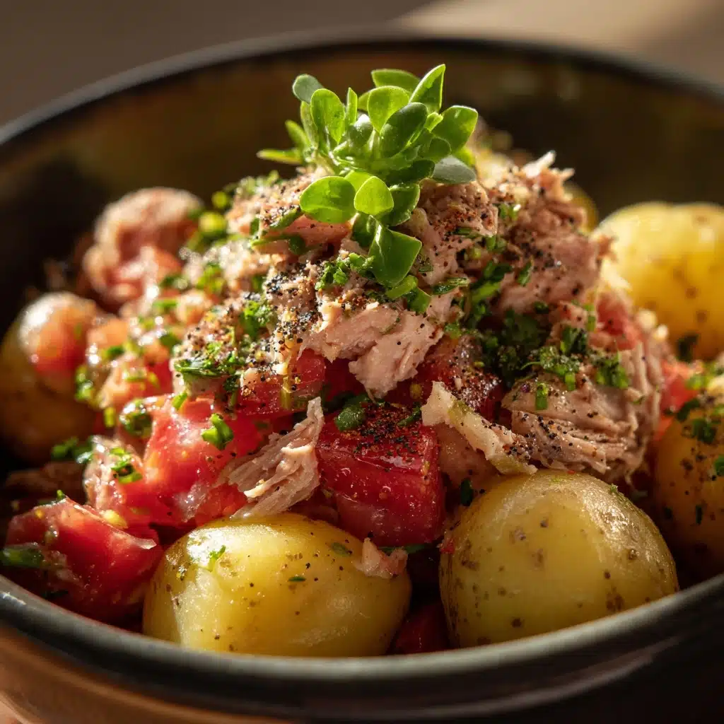 Potato Salad with Tuna and Fresh Eggs Recipe - Recipe Image