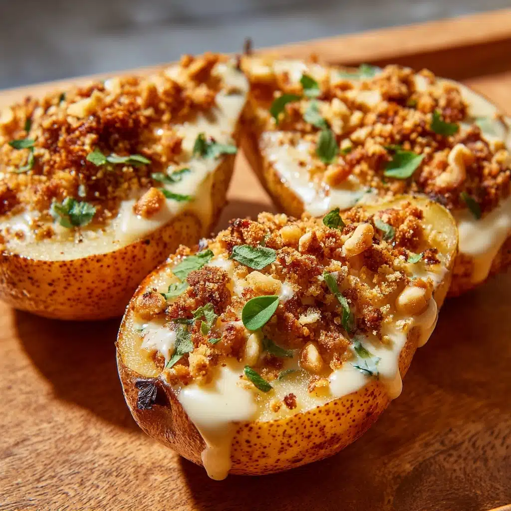 Baked Pears with Walnut Oat Crumble Recipe - Recipe Image