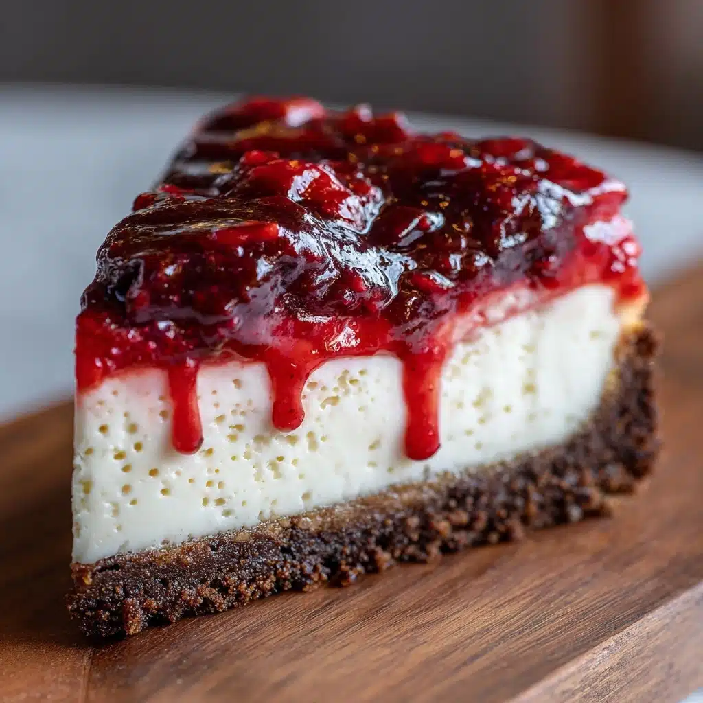 Decadent Chocolate Strawberry Swirl Cheesecake Recipe