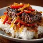 Sizzling Chinese Pepper Steak with Onions Recipe
