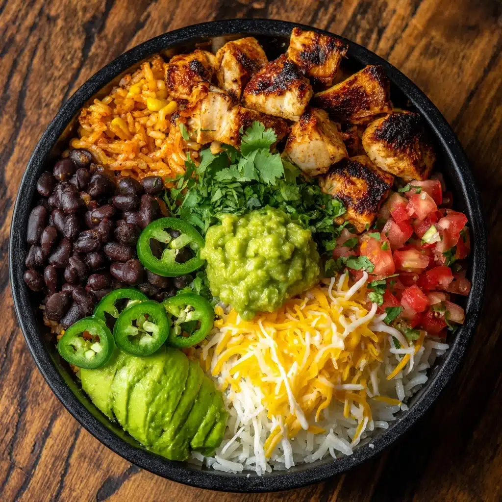 One Pan Chicken Burrito Bowl Recipe - Recipe Image
