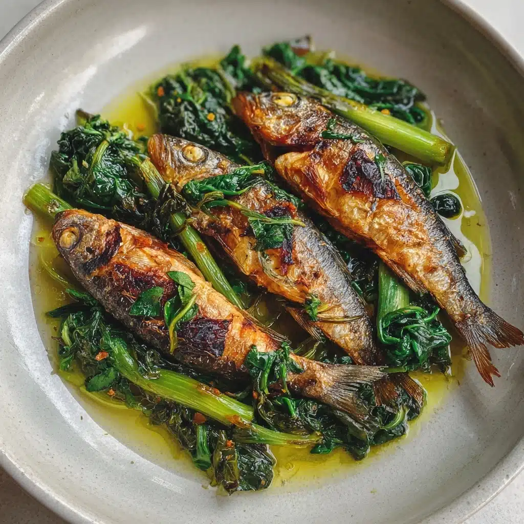 Fried Dace with Stir-Fried Greens Recipe - Recipe Image