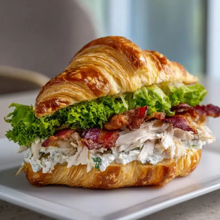Chicken Caesar Croissant Sandwich Recipe