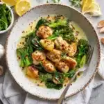 Garlic Chicken with Broccoli and Spinach Recipe